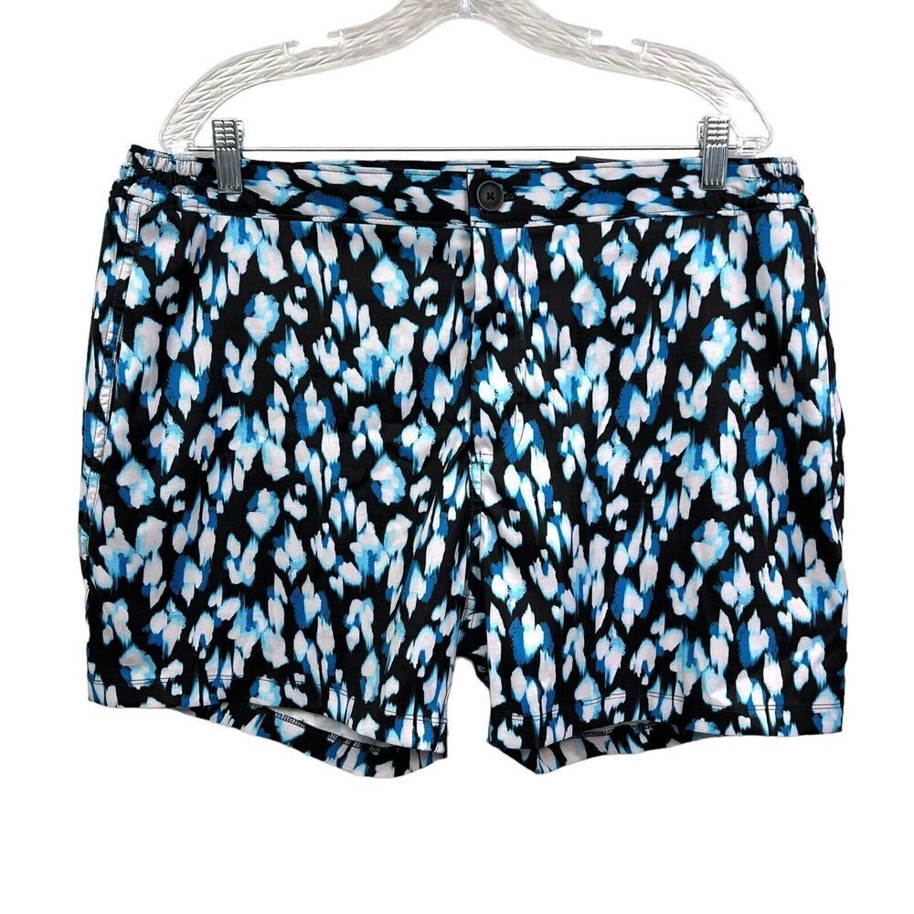 Good Man Brand Shorts Comfort Stretch Drawstring Mesh Lined Zip Fly Blue Men XL*